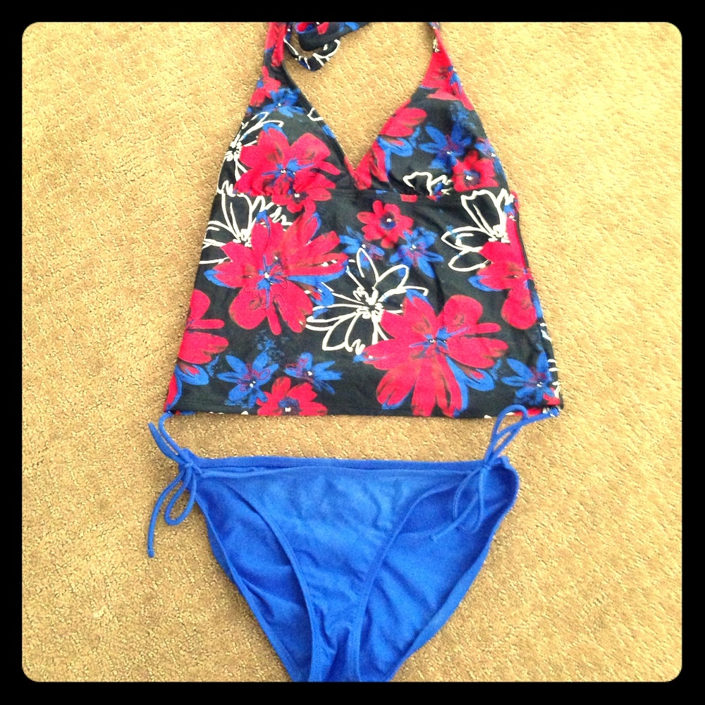 Bathing suit top and bottom.